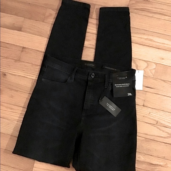 NWT BANANA REPUBLIC HIGH RISE LEGGING POWER STRETCH DENIM - SOFT & LIGHTWEIGHT - Picture 2 of 11